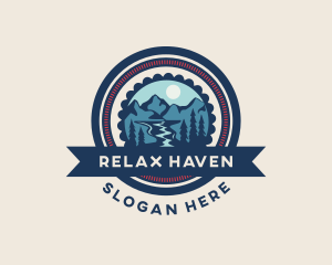 Mountain Nature Hiking Logo