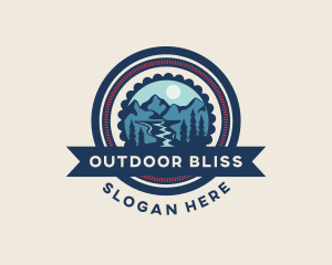 Mountain Nature Hiking logo design