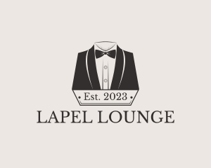 Tuxedo Bow Tie Lapel logo design