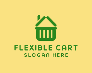 Supermarket Market Cart logo design