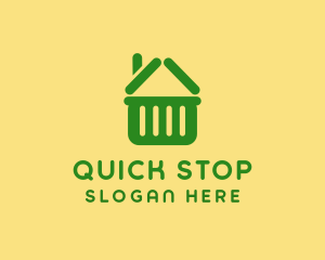 Supermarket Market Cart logo design