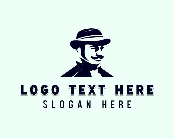 Hipster Gentleman Menswear logo