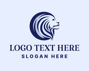 Stately Lion Head logo