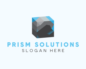 3D Rock Aquarium logo design