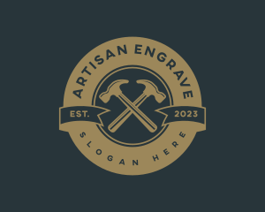 Artisan Hammer Carpentry logo design