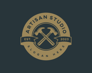 Artisan Hammer Carpentry logo design