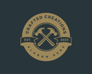 Artisan Hammer Carpentry logo design