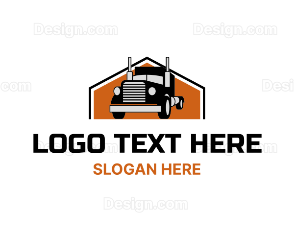 Logistics Freight Truck Logo