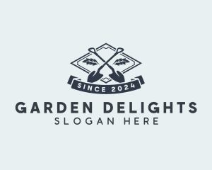 Garden Shovel Tools logo design