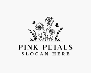 Landscaping Flower Garden logo design