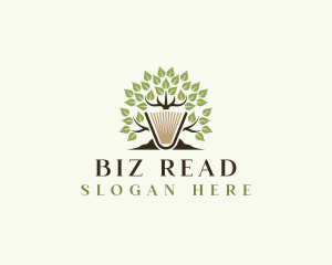 Tree Book Literature logo design