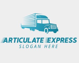 Logistic Truck Express logo design