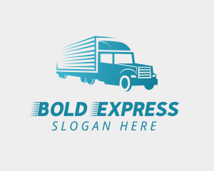 Logistic Truck Express logo design