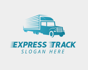 Logistic Truck Express logo design