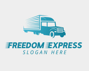 Logistic Truck Express logo design