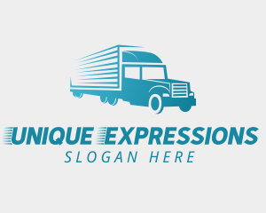 Logistic Truck Express logo design