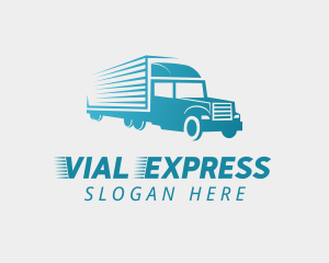 Logistic Truck Express logo design