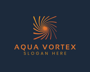 Water Drain Spiral logo design