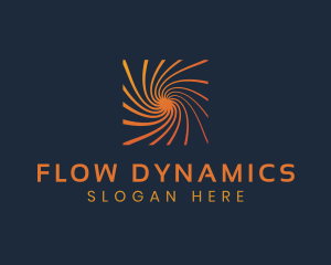 Water Drain Spiral logo design