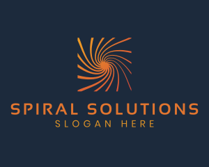 Water Drain Spiral logo design