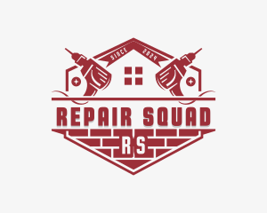 Handyman Drill Repair logo design