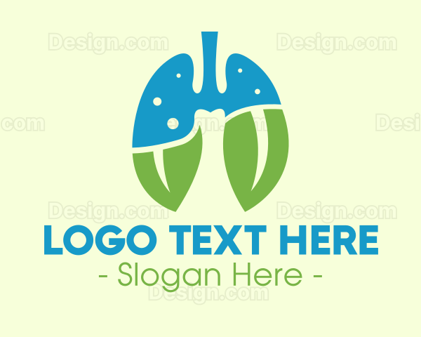 Leaf Breath Lungs Logo