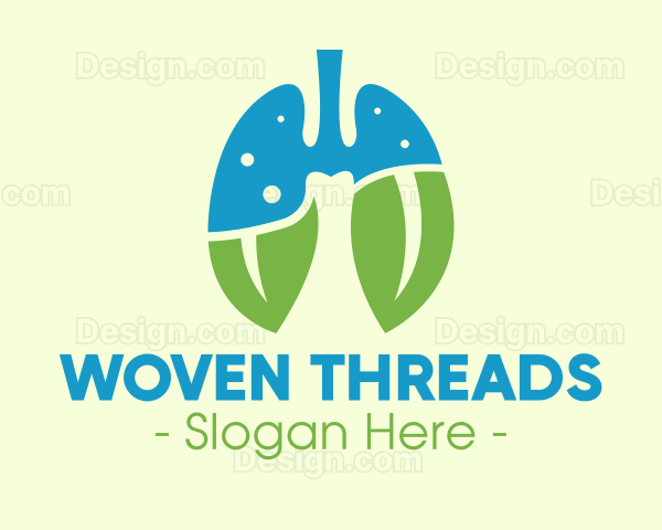 Leaf Breath Lungs Logo