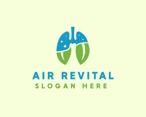 Natural Breath Lungs logo design