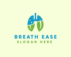 Natural Breath Lungs logo design