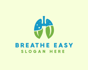 Natural Breath Lungs logo design