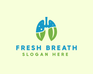 Natural Breath Lungs logo design