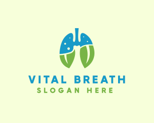 Natural Breath Lungs logo design