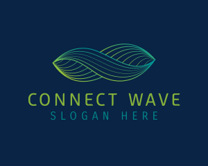 Gradient Fintech Wave logo design