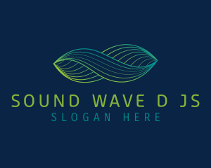 Gradient Fintech Wave logo design