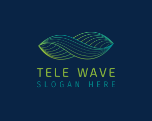 Gradient Fintech Wave logo design