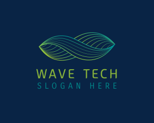 Gradient Fintech Wave logo design