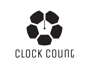 Soccer Ball Clock logo design