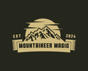 Mountain Peak Scenery logo design