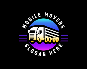 Shipment Trailer Truck logo design