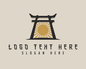 Japanese Arch Shrine Logo