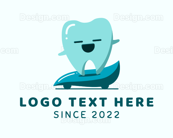 Dental Tooth Toothpaste Logo