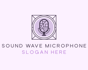 Geometric Microphone Recording logo