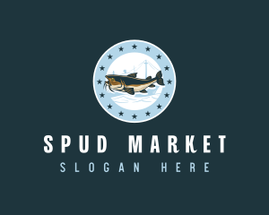 Fish Seafood Market logo design