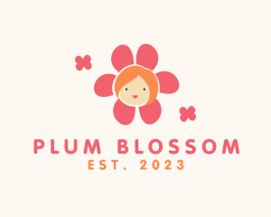 Flower Petal Kid logo design