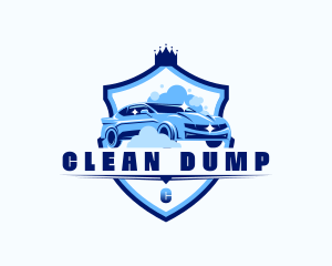 Cleaning Sedan Carwash logo design