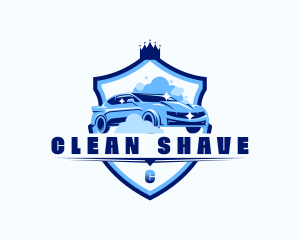 Cleaning Sedan Carwash logo design