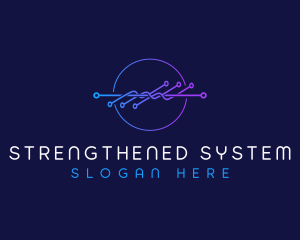 Frequency Technology Wave logo design