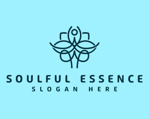 Monoline Yoga Flower logo