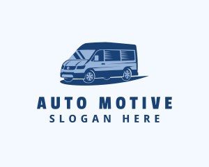 Blue Van Vehicle logo design