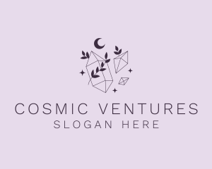 Astral Crystal Leaf logo design